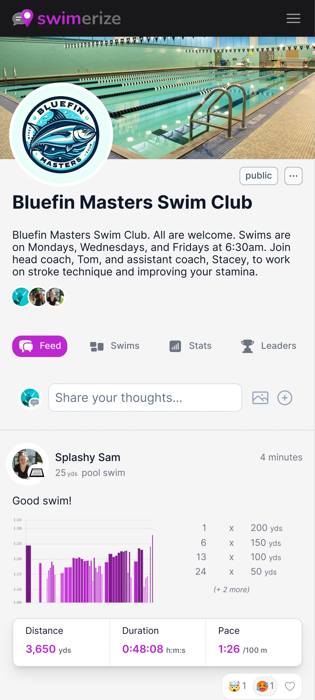 Preview of app